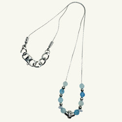 Choker acquamarina Sharifa Crystals