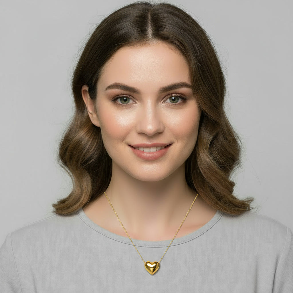 Collana cuore gold Sharifa Crystals