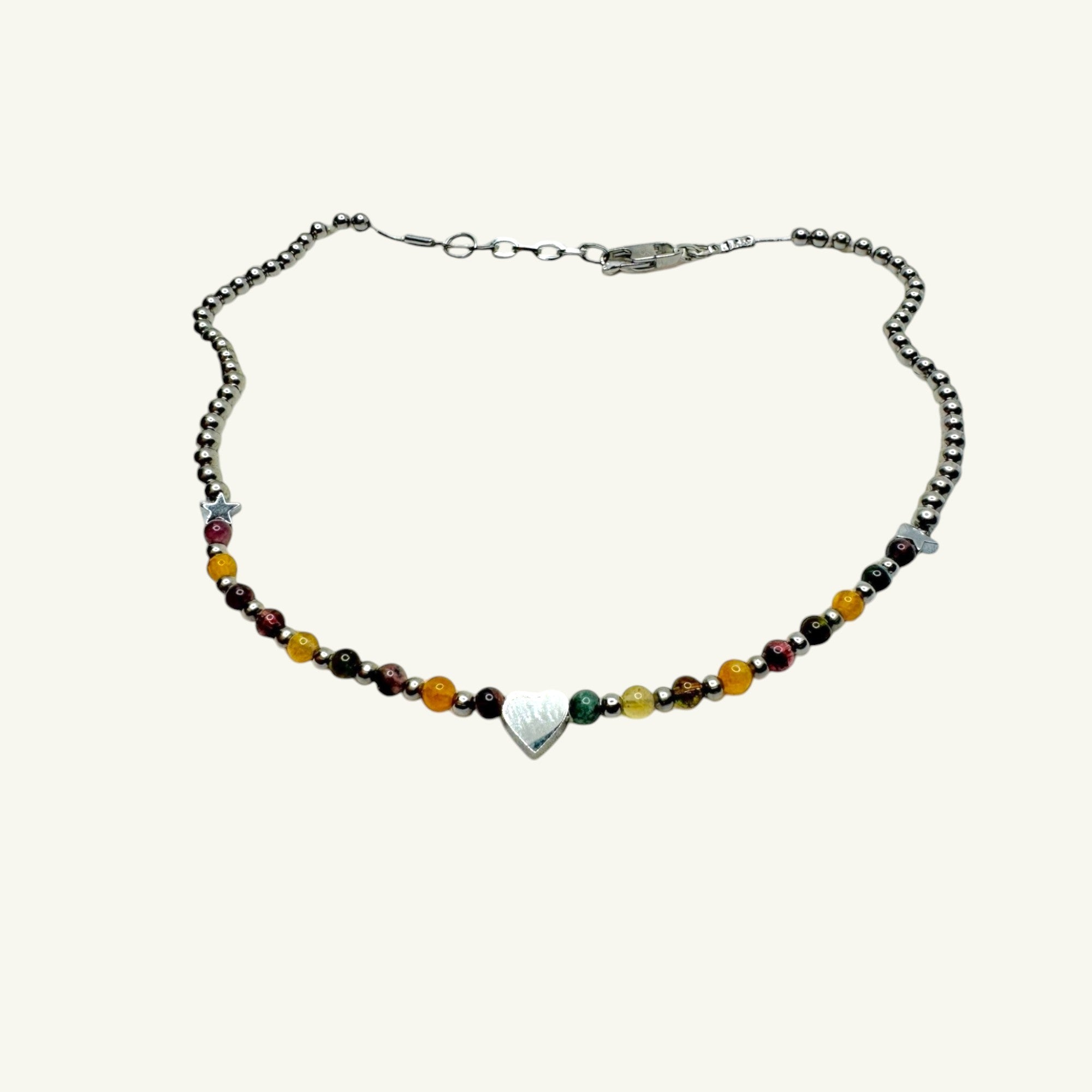 Collana tormalina con cuore Sharifa Crystals