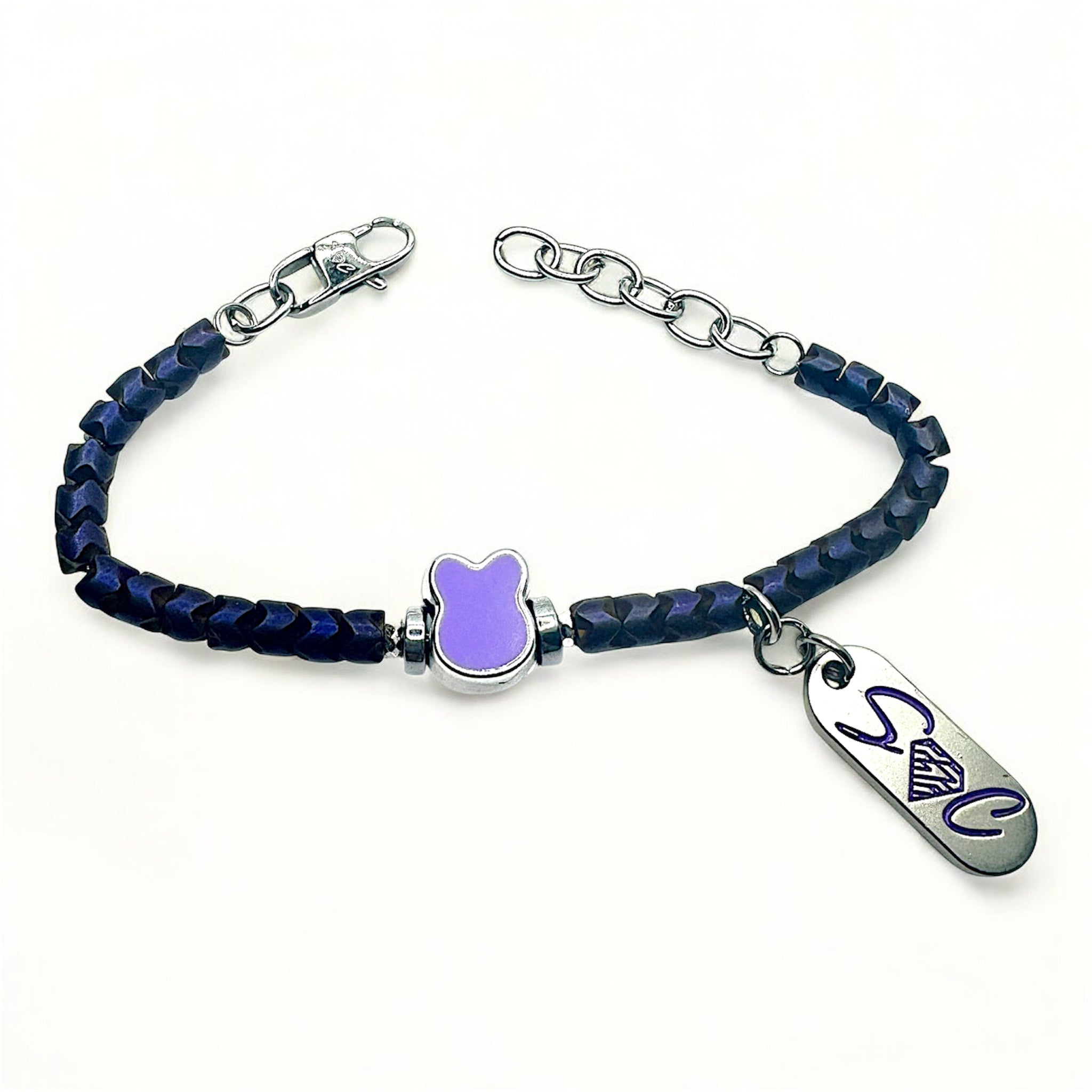 Bracciale ematite viola Sharifa Crystals