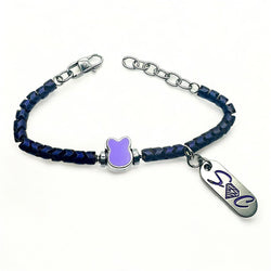 Bracciale ematite viola Sharifa Crystals