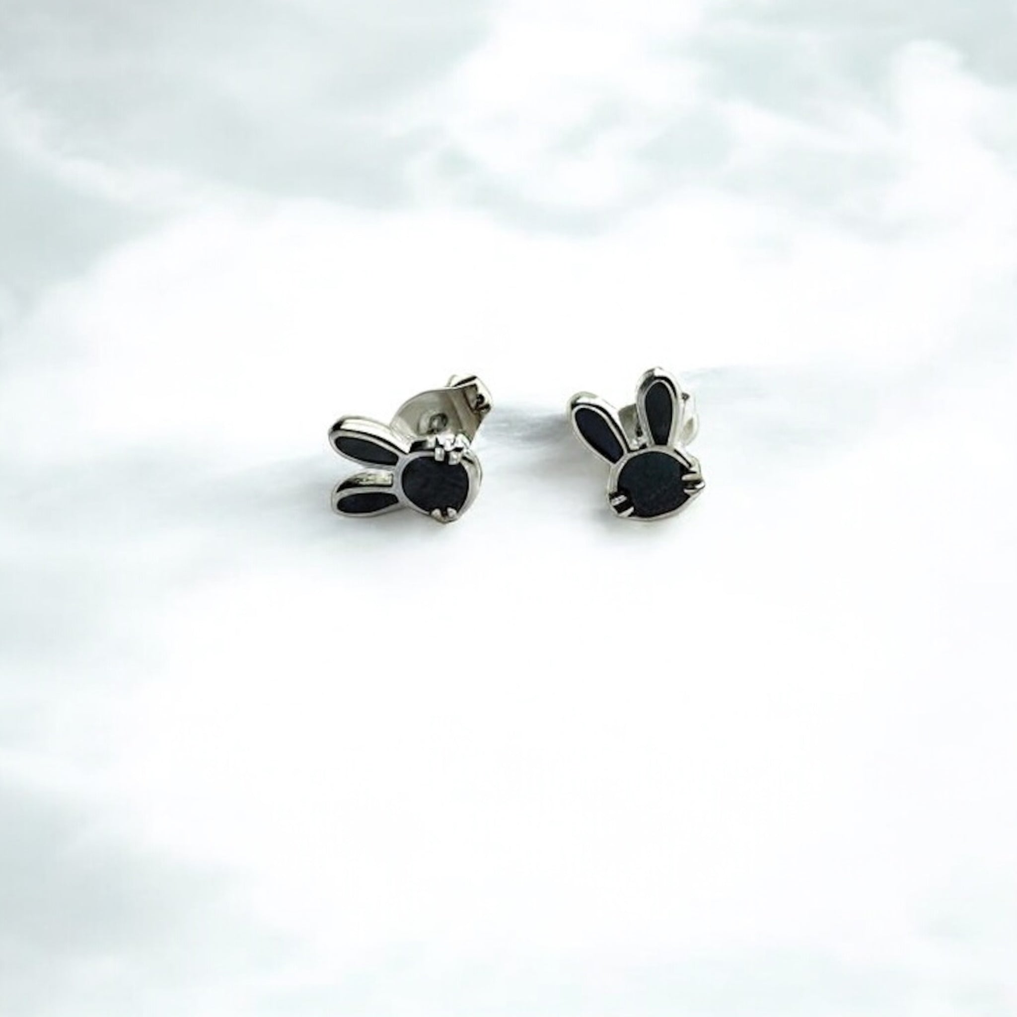 Orecchini coniglietto nero Sharifa Crystals