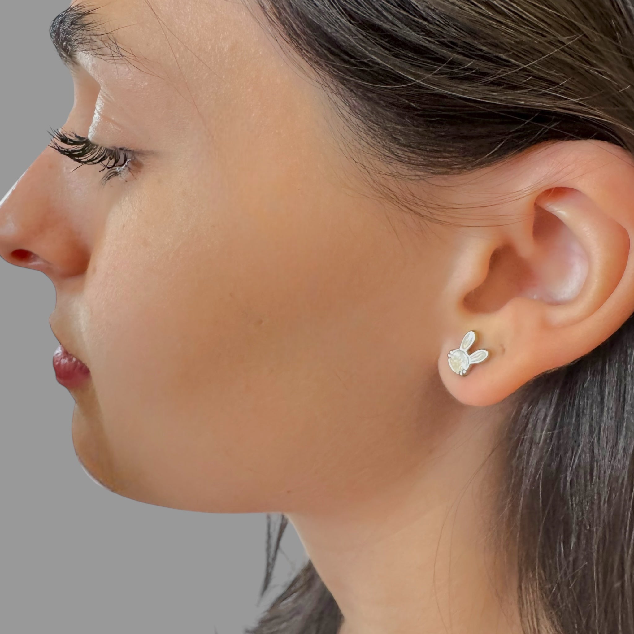 Orecchini coniglietto arlecchino Sharifa Crystals