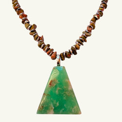 Collana crisoprasio 35x33 mm Sharifa Crystals