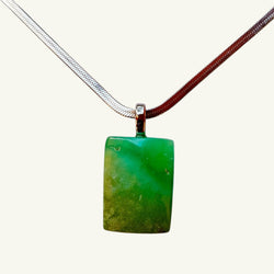 Collana crisoprasio 27x20 mm Sharifa Crystals