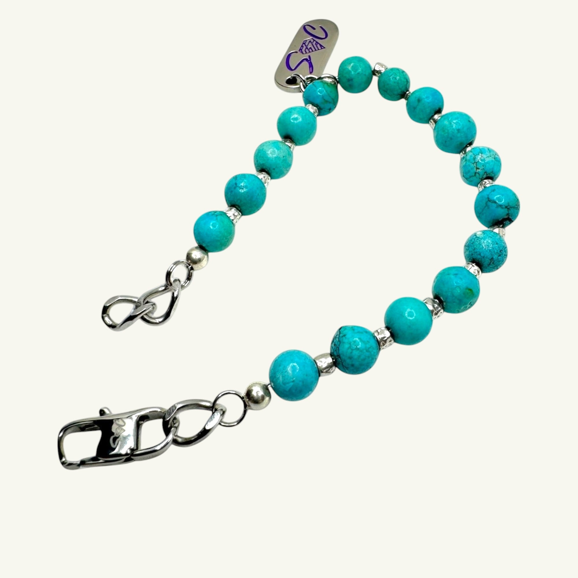 Bracciale turchese persiano arg925 Sharifa Crystals