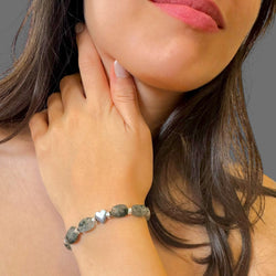 Bracciale agata muschiata Sharifa Crystals