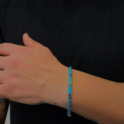 Bracciale pasta di turchese e howlite Sharifa Crystals