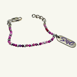 Bracciale radice di rubino 3x3 Sharifa Crystals