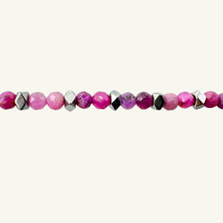 Bracciale radice di rubino 3x3 Sharifa Crystals