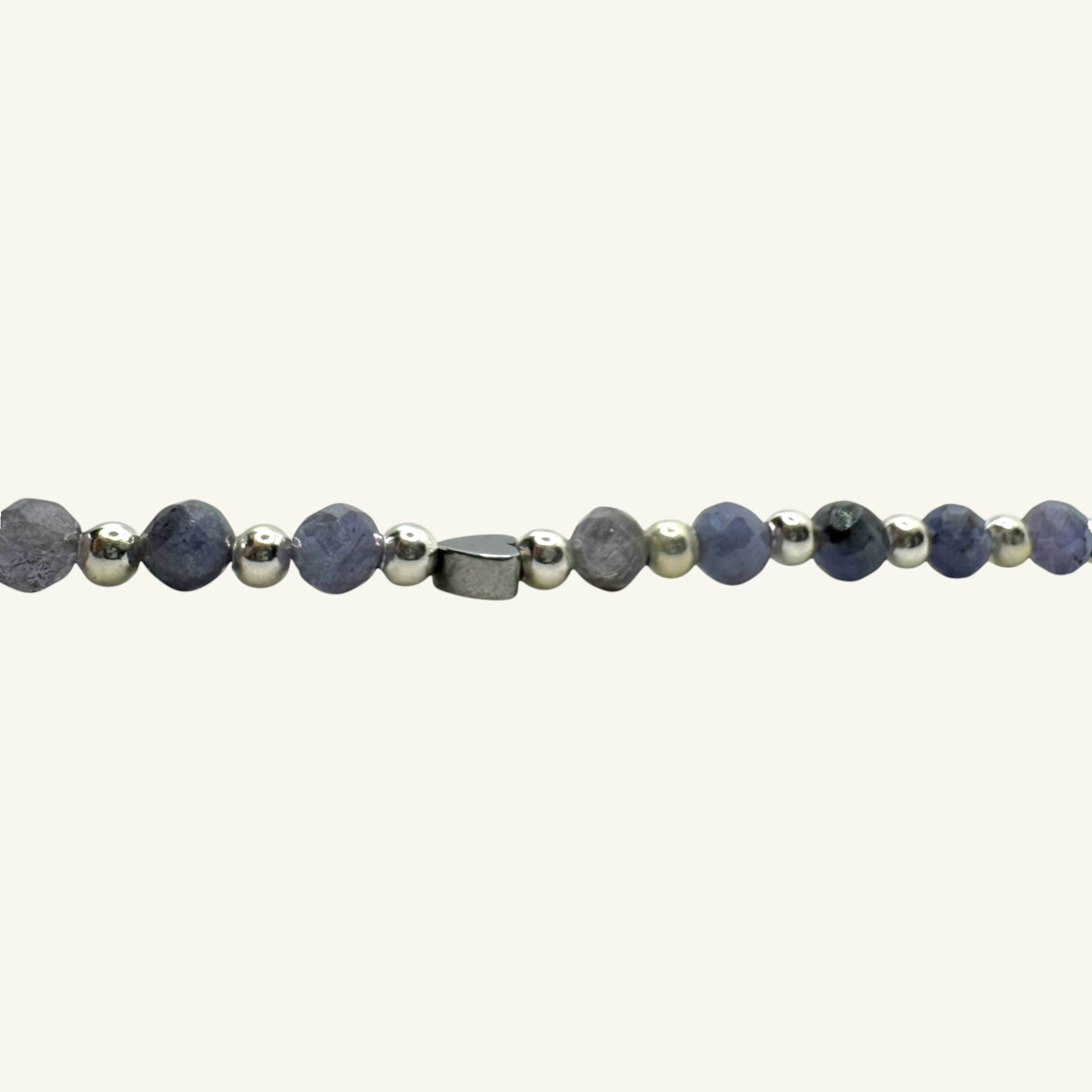 Bracciale tanzanite con sfere arg925 Sharifa Crystals