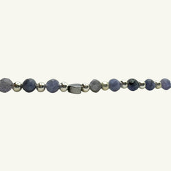 Bracciale tanzanite con sfere arg925 Sharifa Crystals