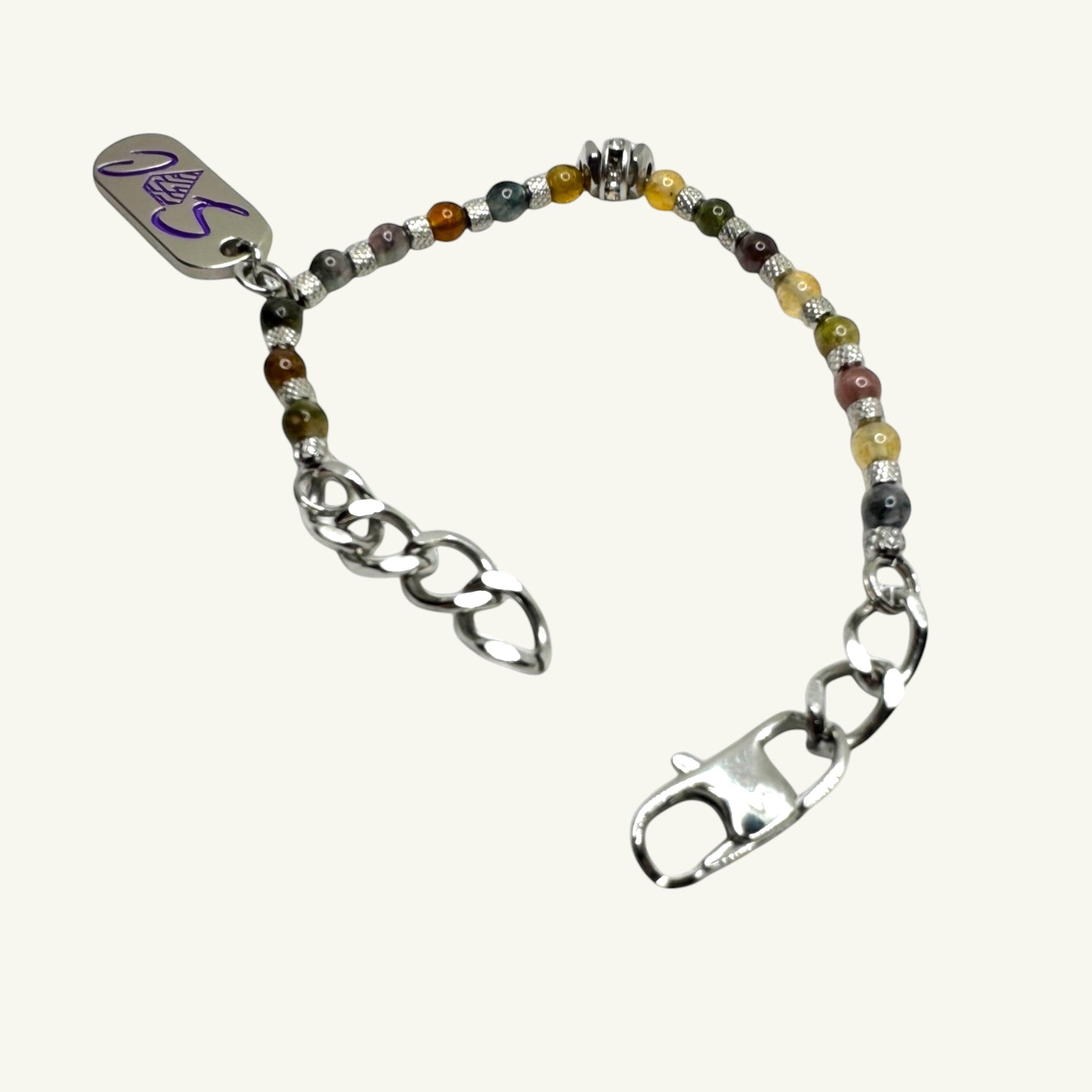 Bracciale tormalina multicolore Sharifa Crystals