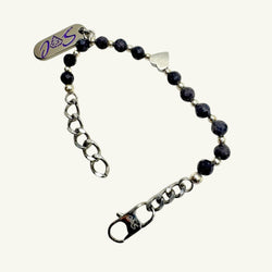 Bracciale zaffiro sfaccettato 5x5 mm Sharifa Crystals