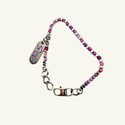 Bracciale radice di rubino sfaccettato Sharifa Crystals
