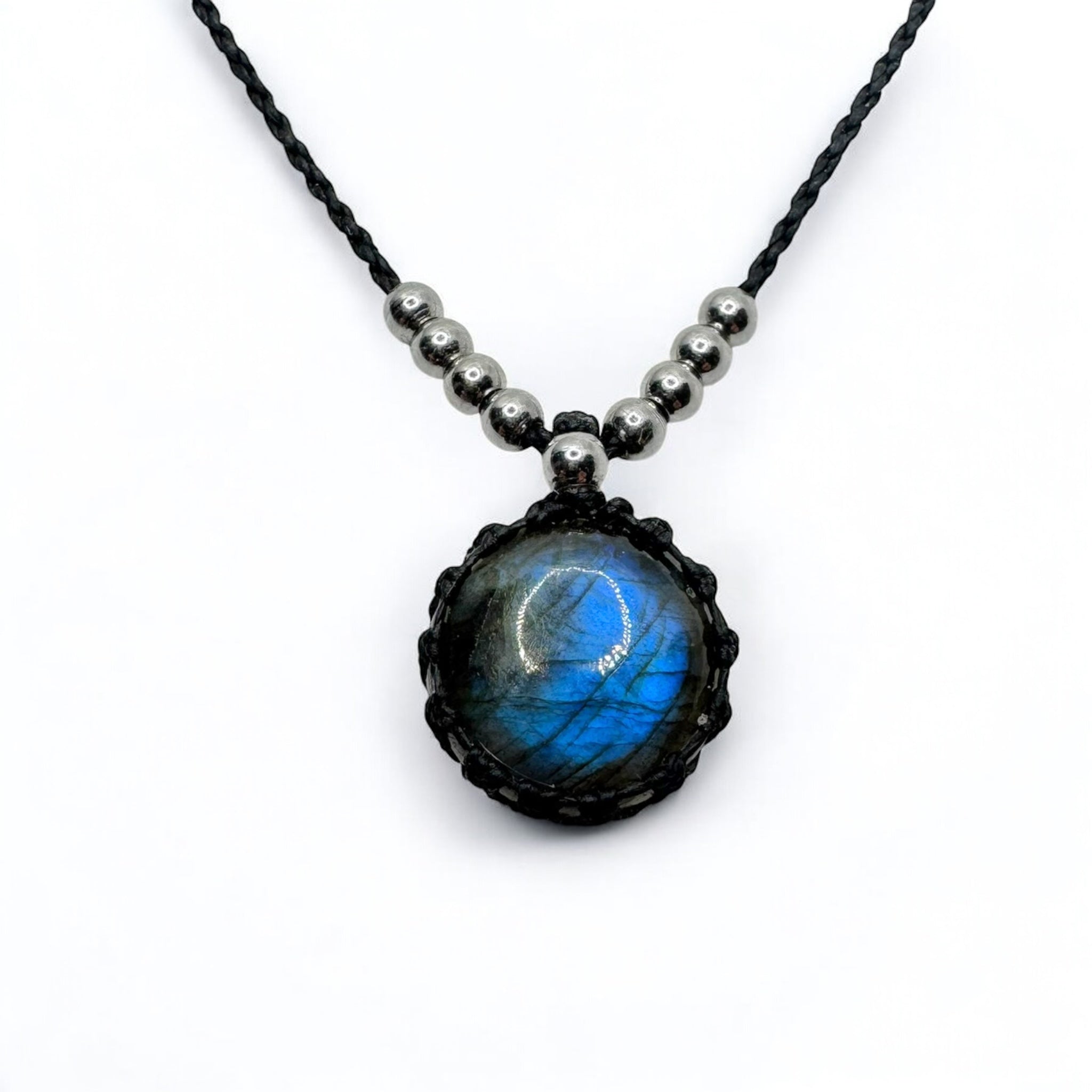 Collana labradorite 13x13mm Sharifa Crystals