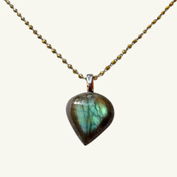 Collana labradorite 21x20 mm Sharifa Crystals