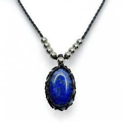Collana lapislazzuli 18x13mm Sharifa Crystals