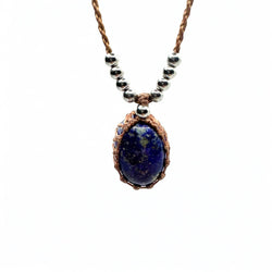 Collana lapislazzuli 20X15mm Sharifa Crystals