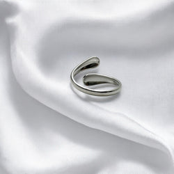 Anello lumia silver regolabile Sharifa Crystals