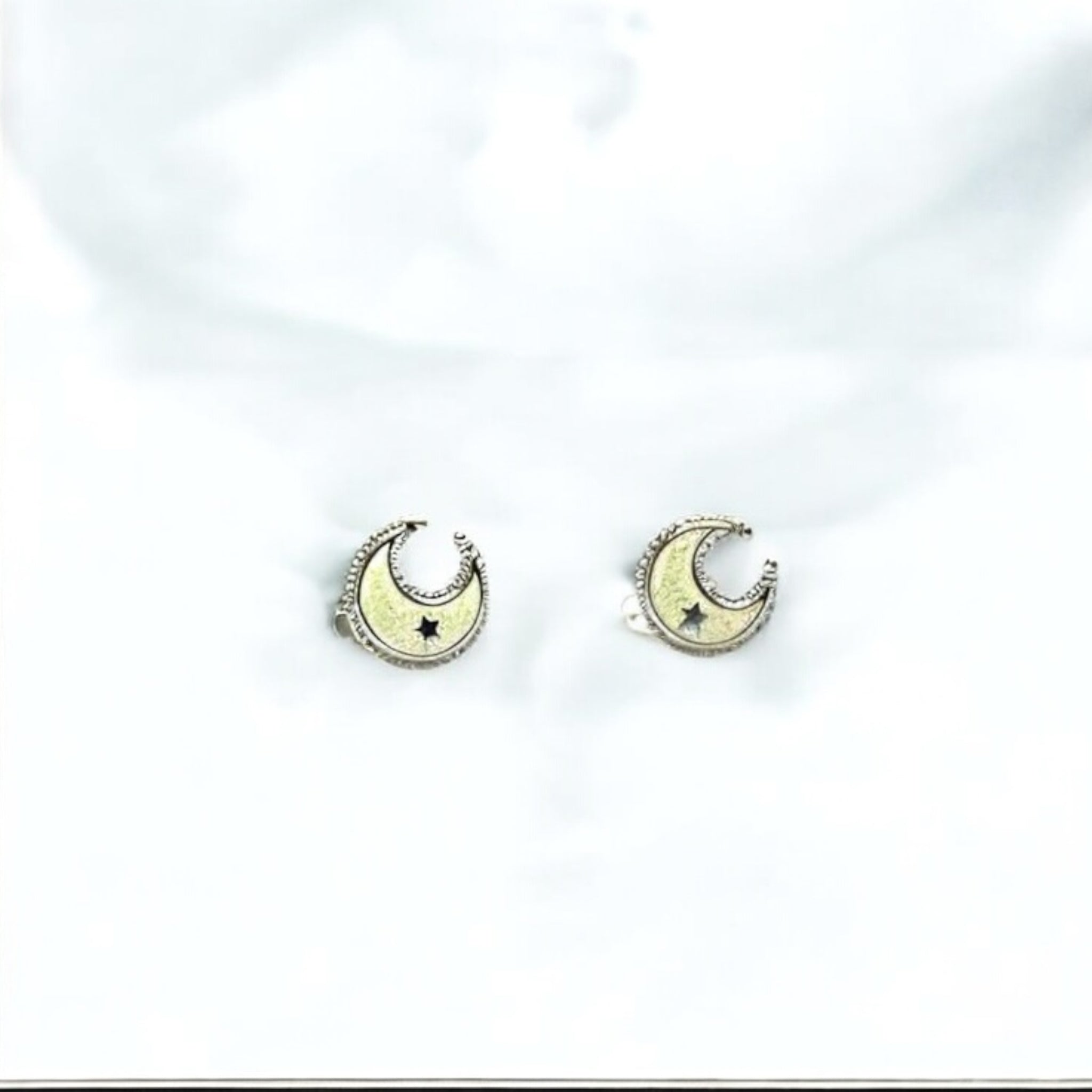 Orecchini mezza luna opale Sharifa Crystals