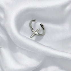 Anello orion silver regolabile Sharifa Crystals