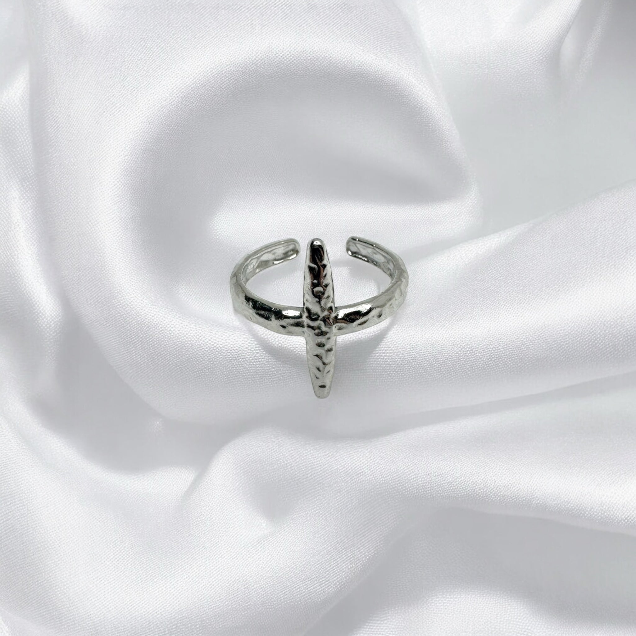 Anello orion silver regolabile Sharifa Crystals