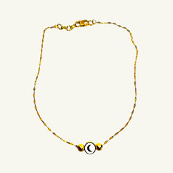 Collana mezza luna Yellow Sharifa Crystals