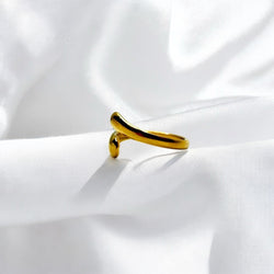 Anello lumia gold regolabile Sharifa Crystals