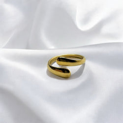 Anello lumia gold regolabile Sharifa Crystals