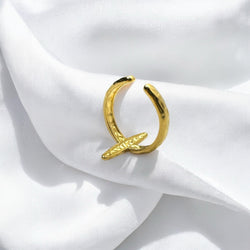 Anello orion gold regolabile Sharifa Crystals