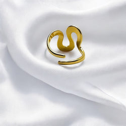 Anello spira gold regolabile Sharifa Crystals