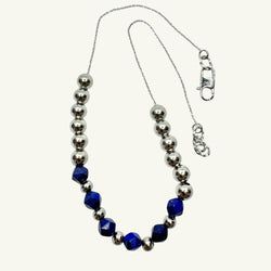 Collana lapis silver Sharifa Crystals