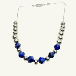 Collana lapis silver Sharifa Crystals