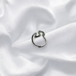 Anello spira silver regolabile Sharifa Crystals