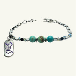 Bracciale turchese Sharifa Crystals